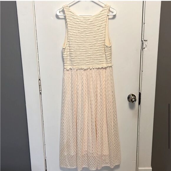 Anthropologie Meadow Rue Florence MIDI Dress in Cream S - Picture 8 of 16